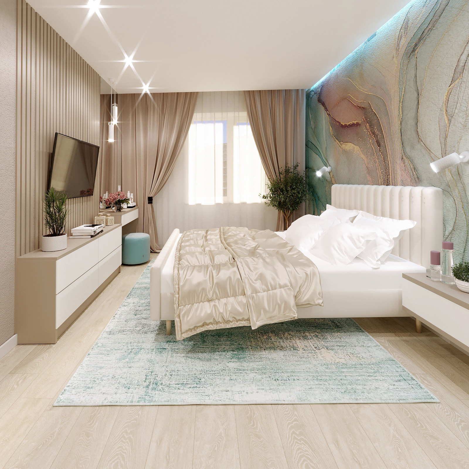 Современный интерьер с морскими мотивами