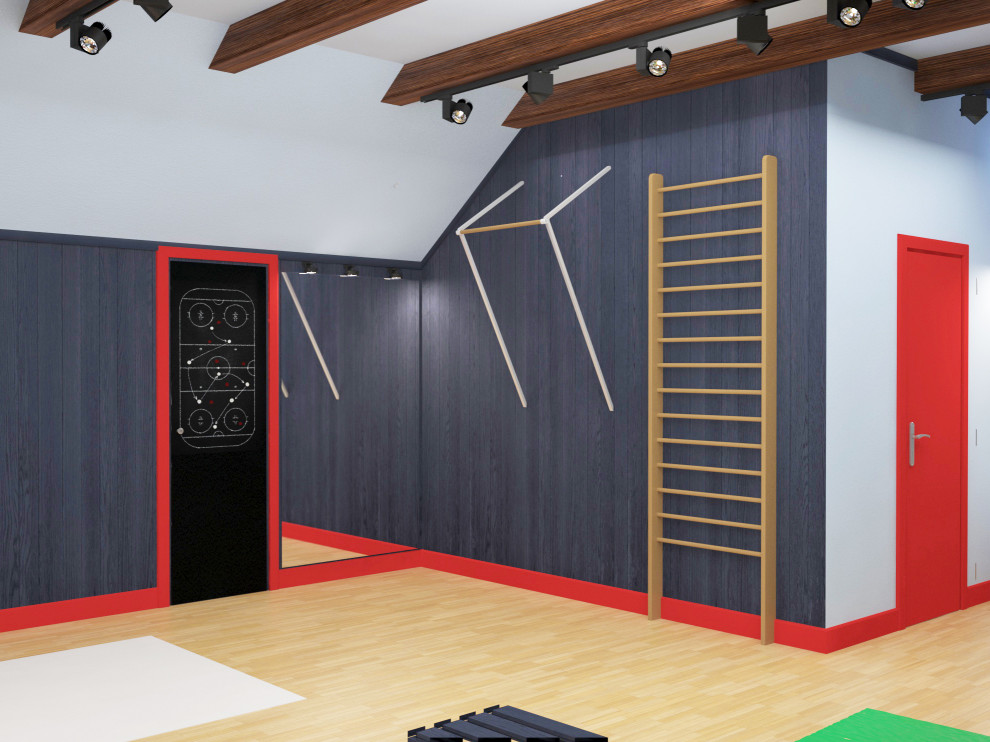 Домашний спорт зал хоккеиста