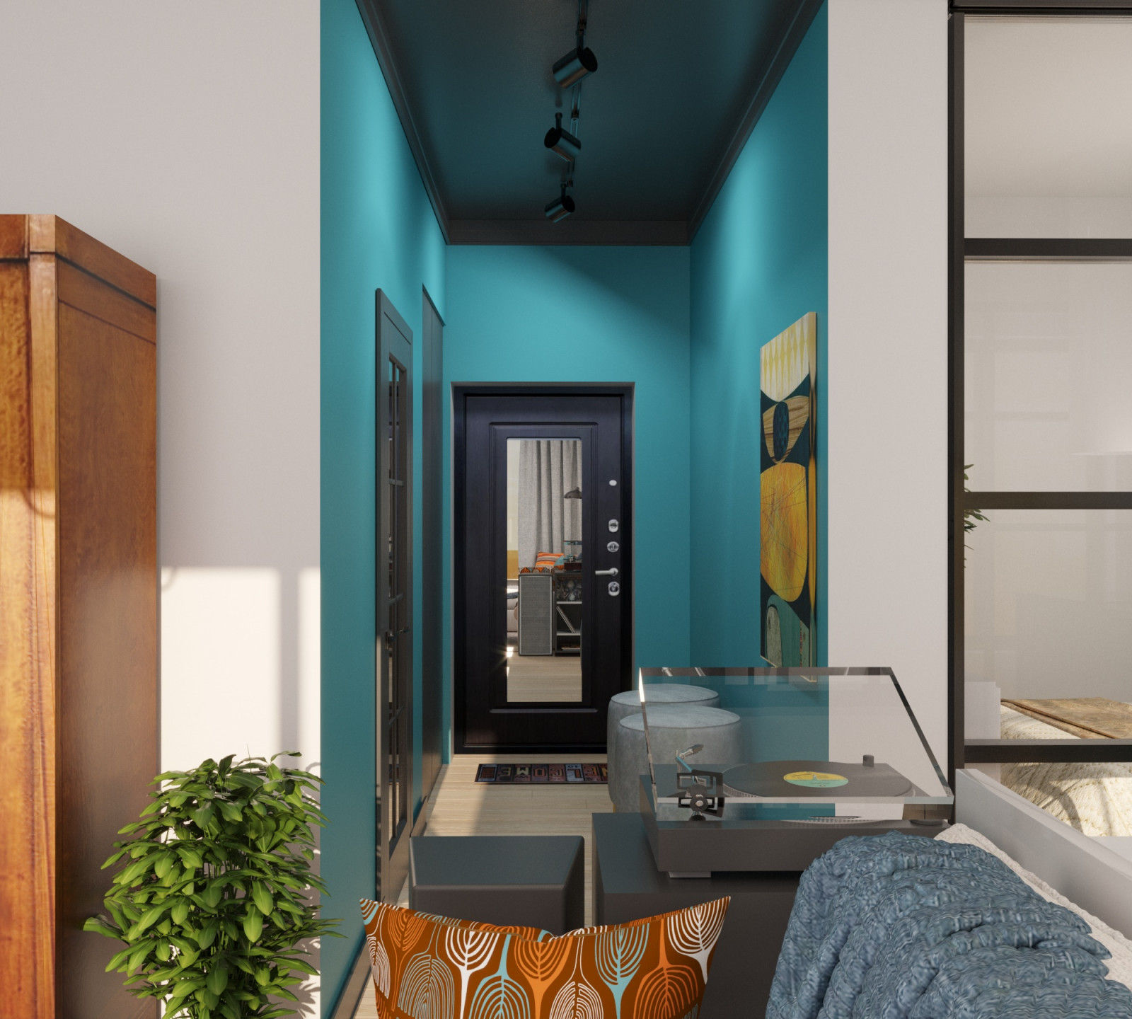 Apartment in the style of modern classics