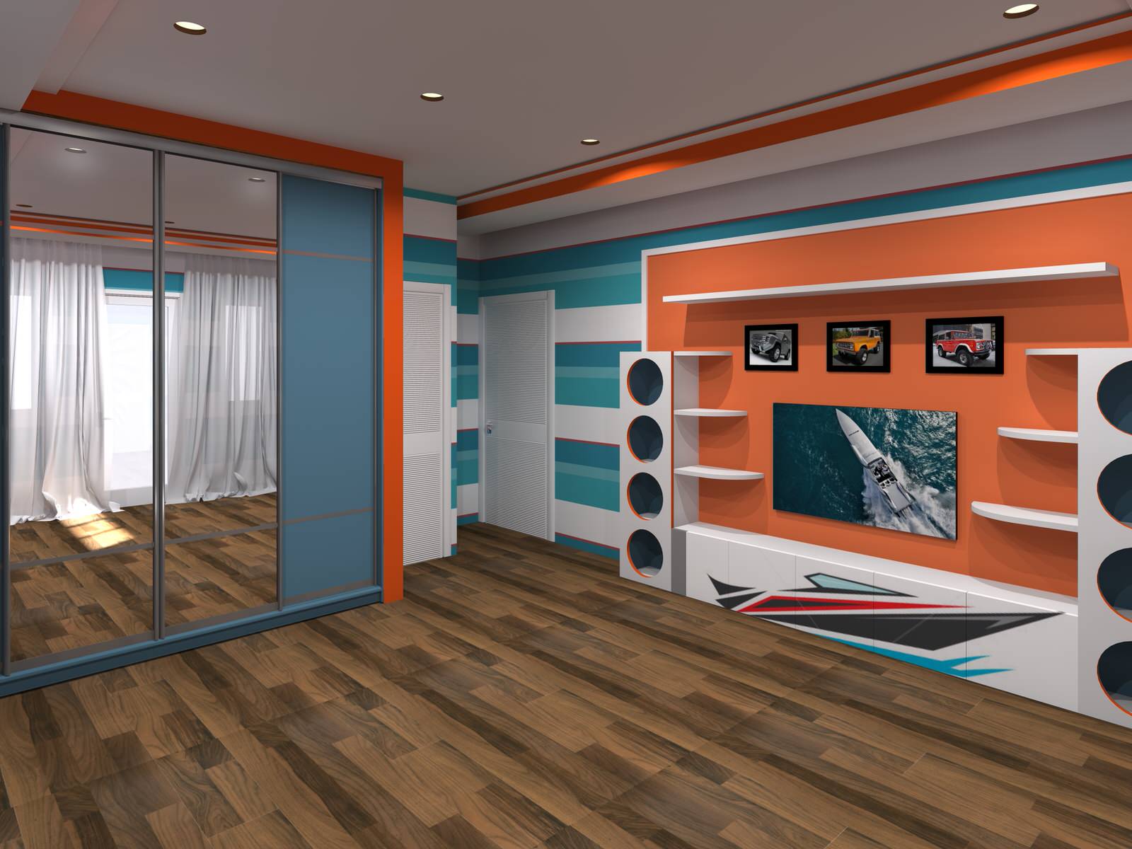 Северный Голливуд - Лос Анджелес. Дизайн интерьера в средиземноморском стиле.