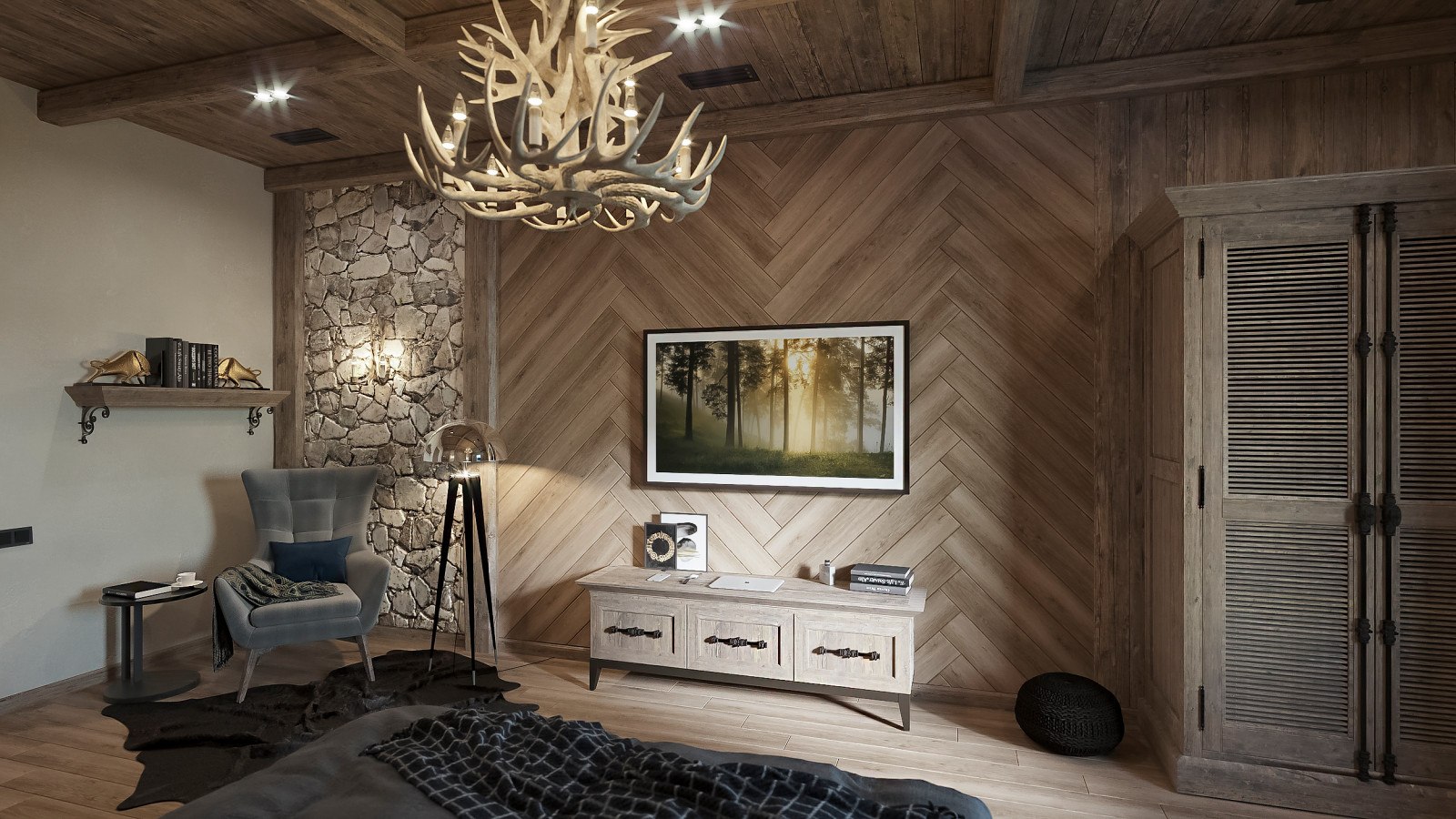 Летняя кухня в комплексе жилых построек