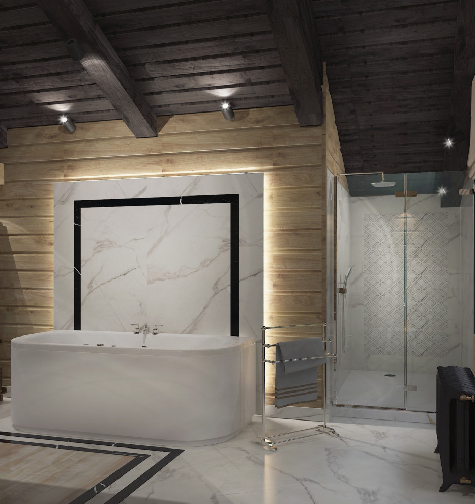 Интерьер дома из бруса