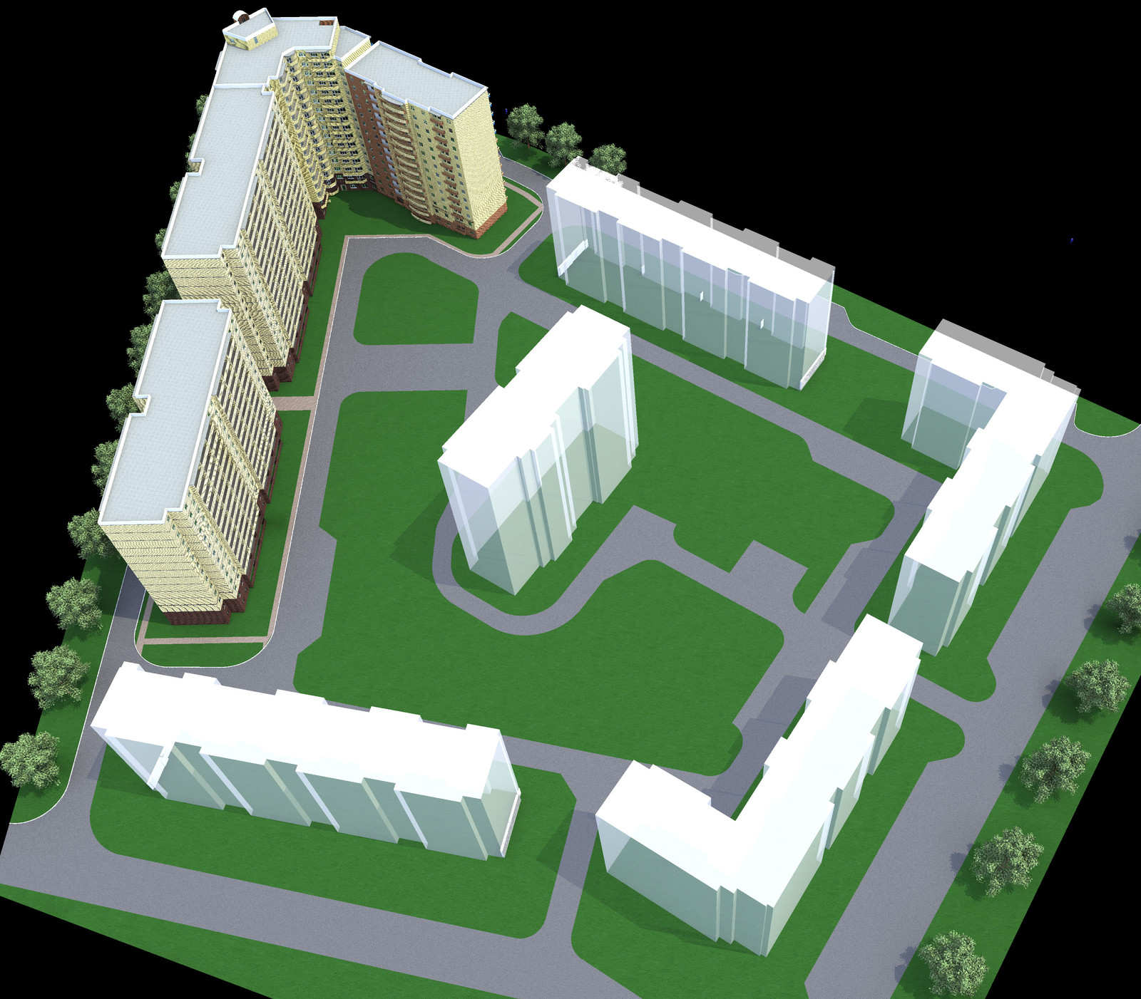 Жилой дом в микрорайоне Запад