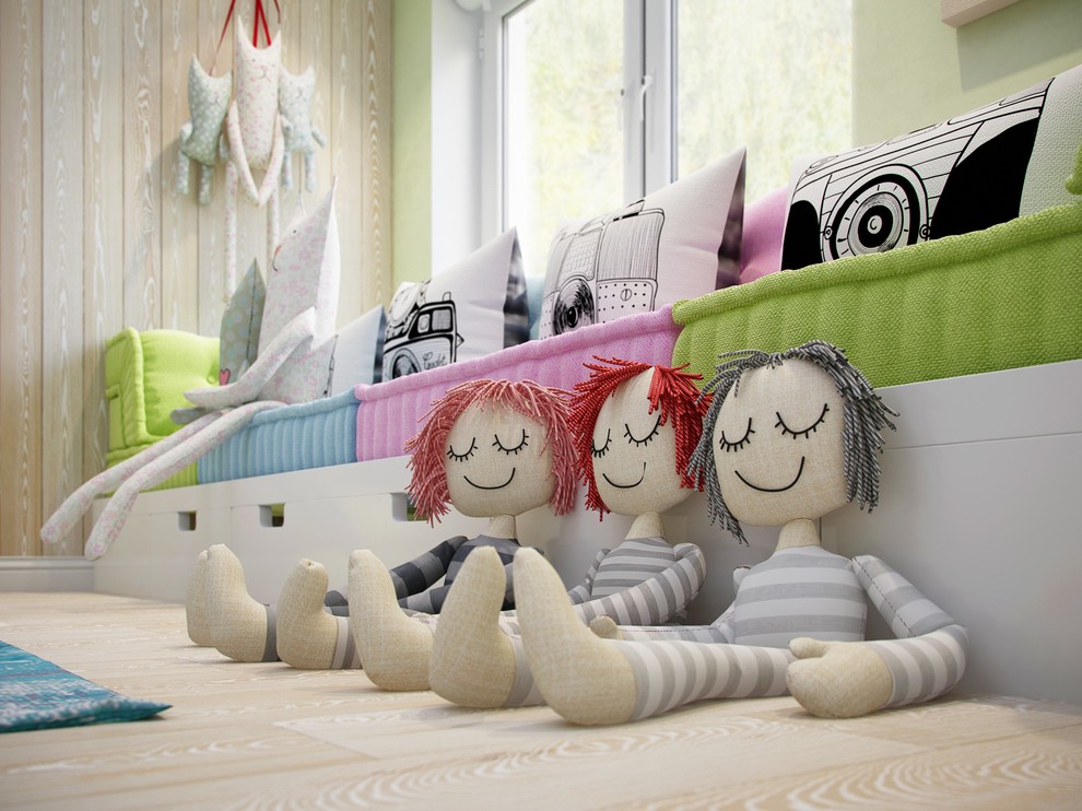 Интерьер двухэтажного загородного дома