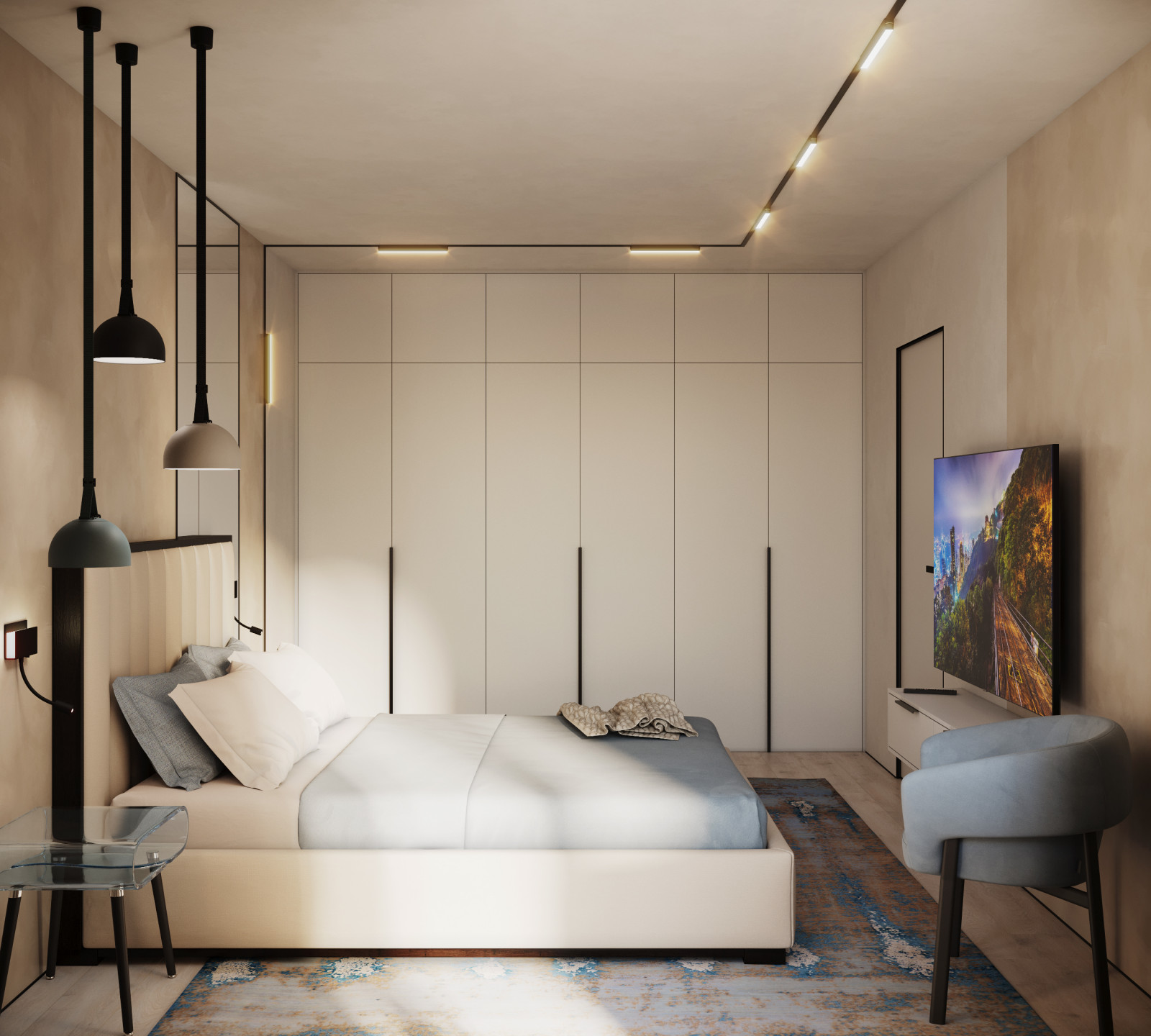 Вместительный встроенный шкаф для хранения