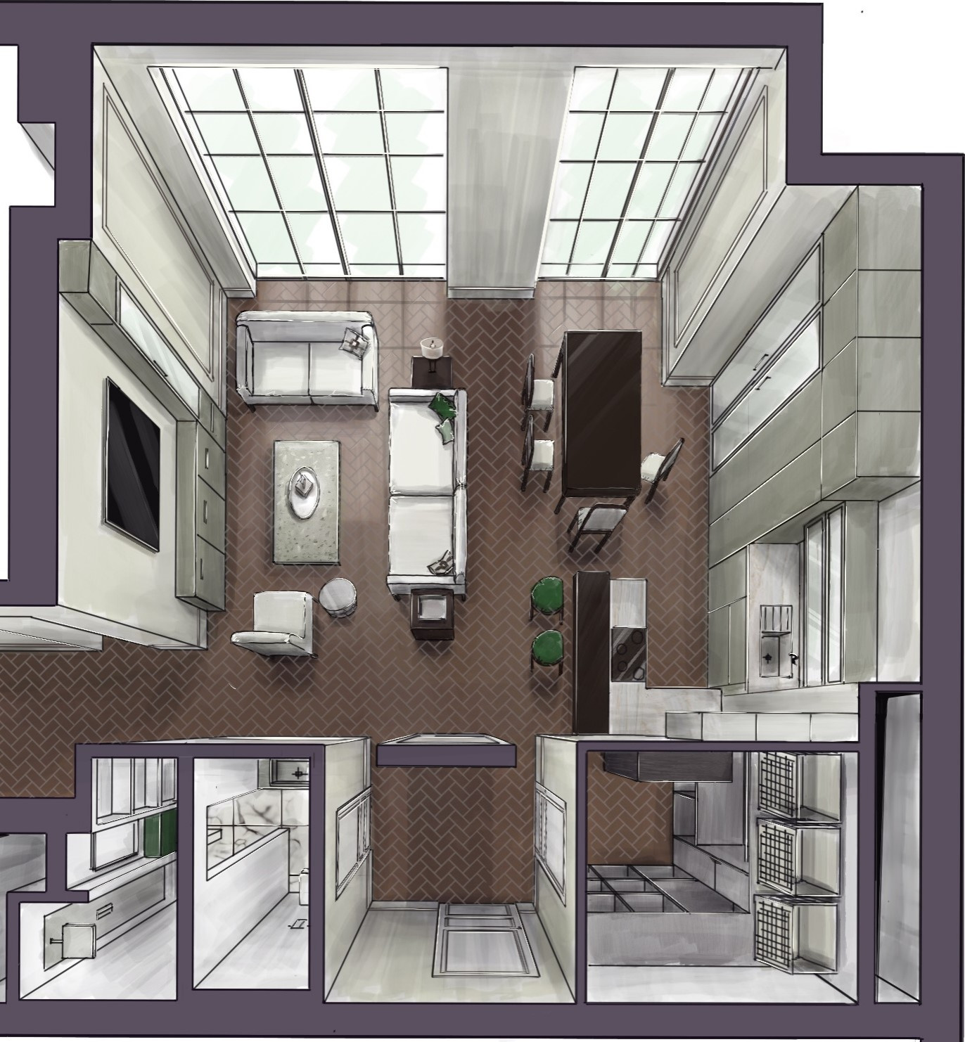 Восточный бриз коллажи и эскизы