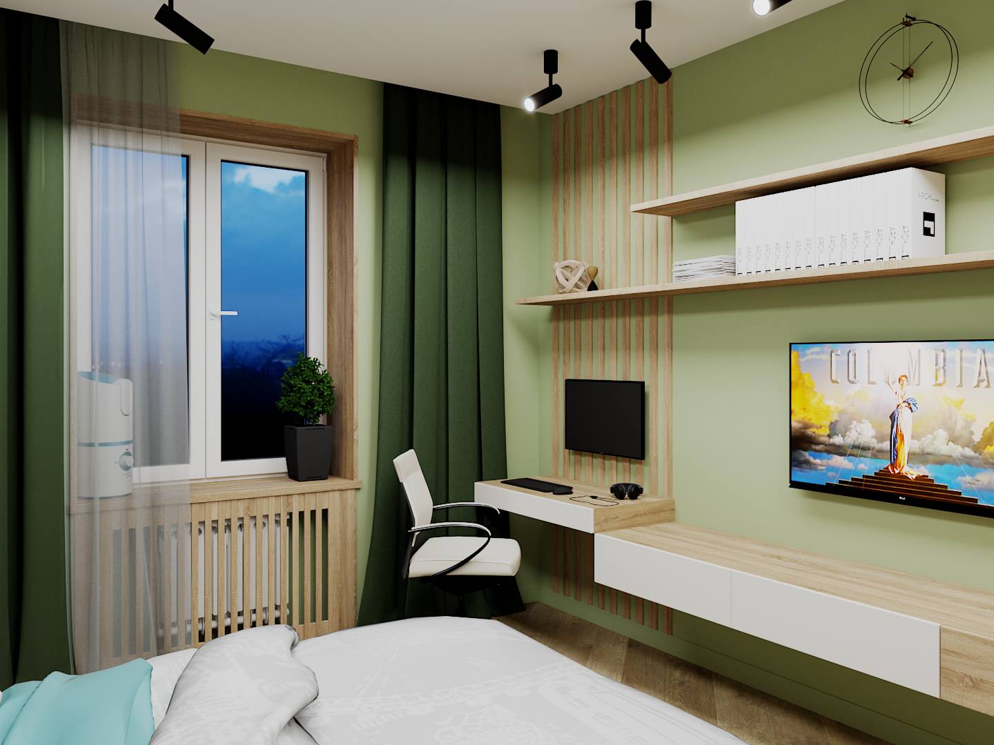 Обложка проекта: Спальня-гостиная в квартире "Сталинке"