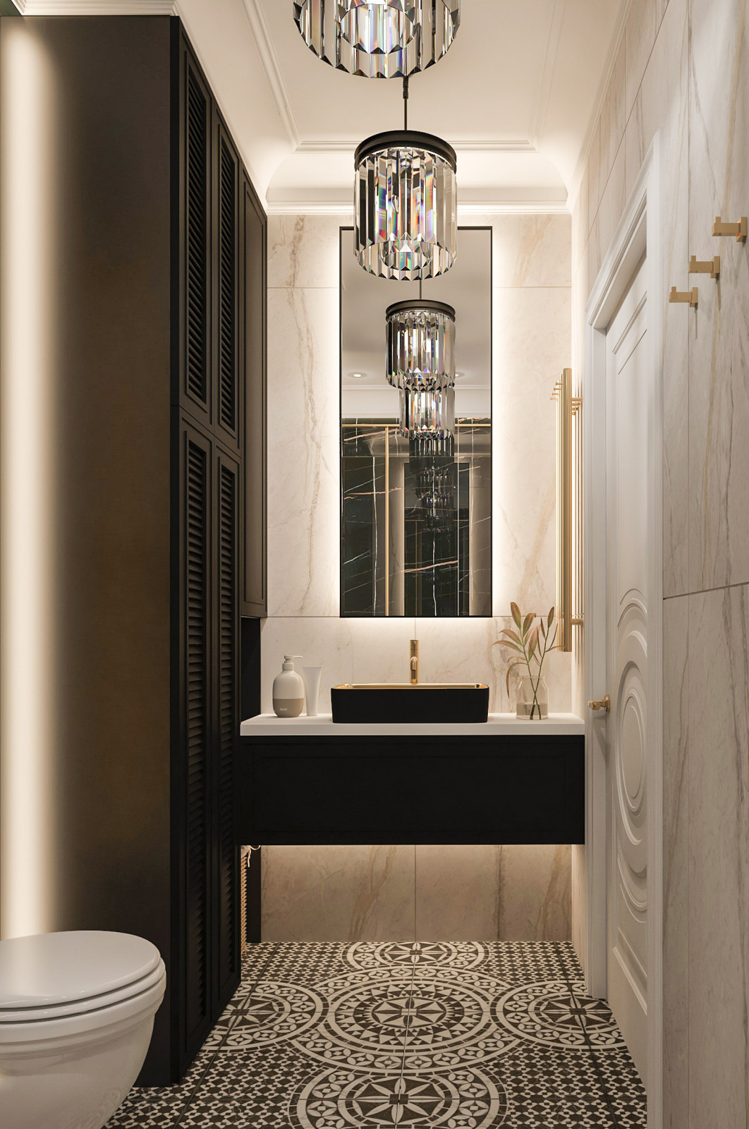 Обложка проекта: Интерьер Мужского санузла . Таунхаус в КП "Образцово"