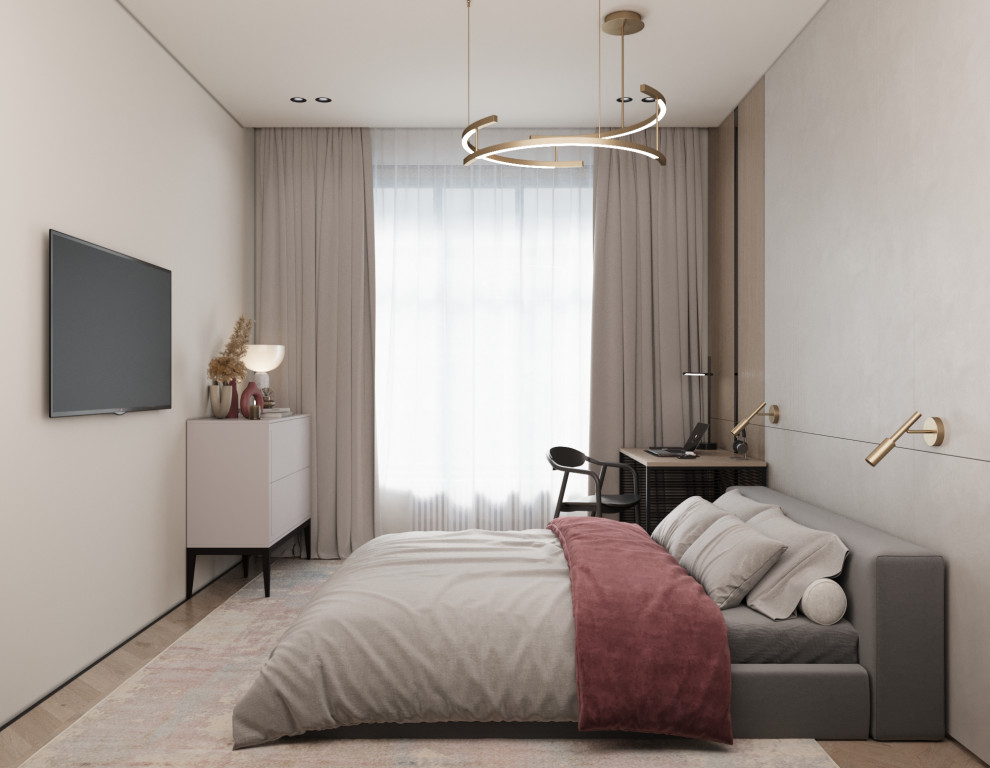 Современный минимализм спальня 1