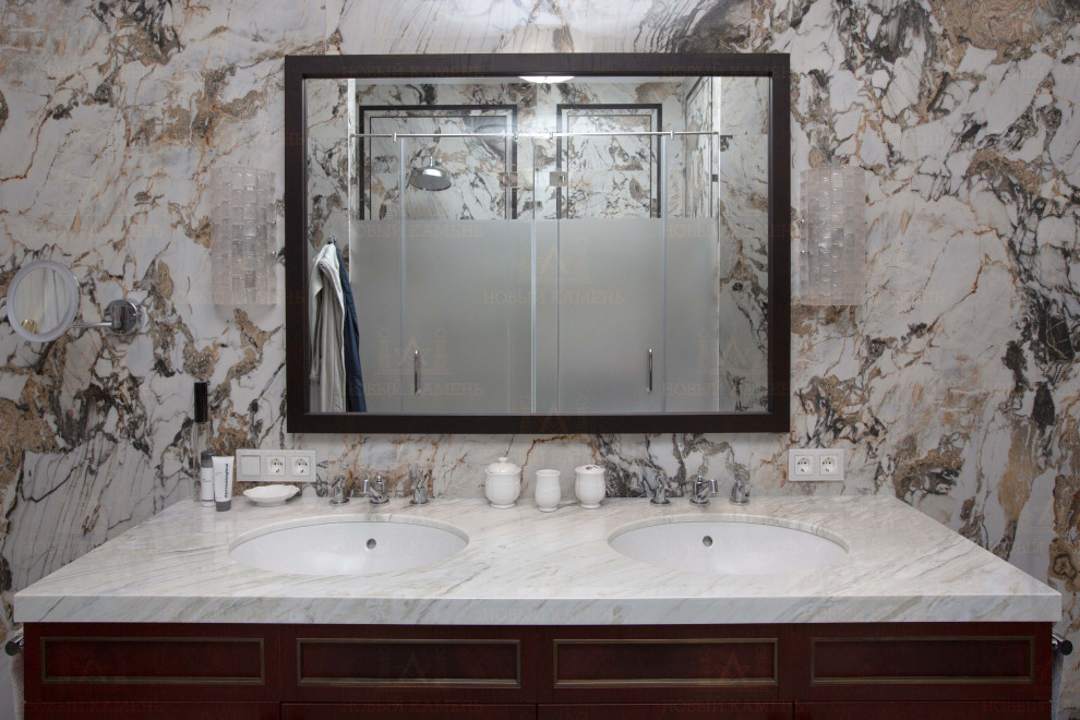 Мрамор в ванной комнате