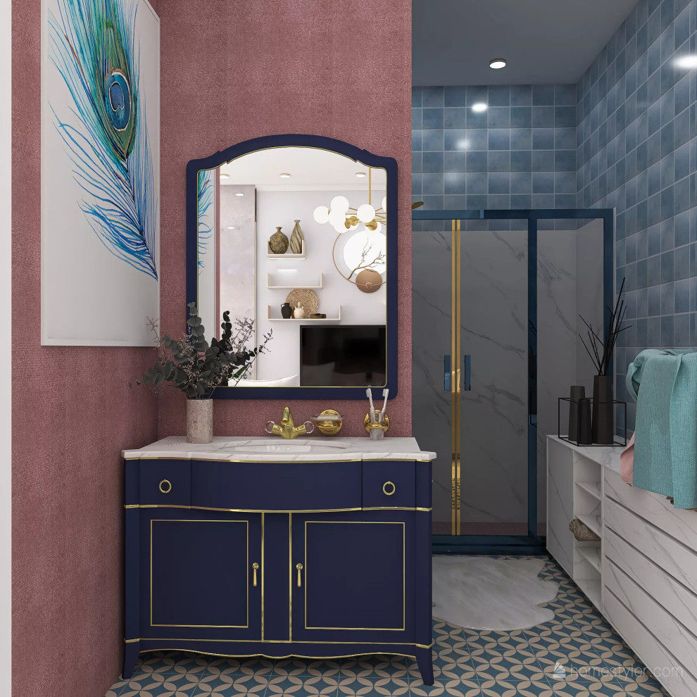 Квартира в пудровых тонах для начинающей актрисы