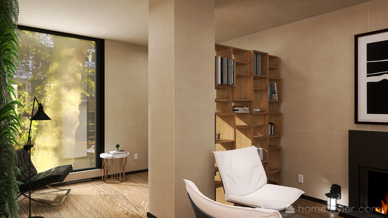 Гостиная в частном доме + спортзал