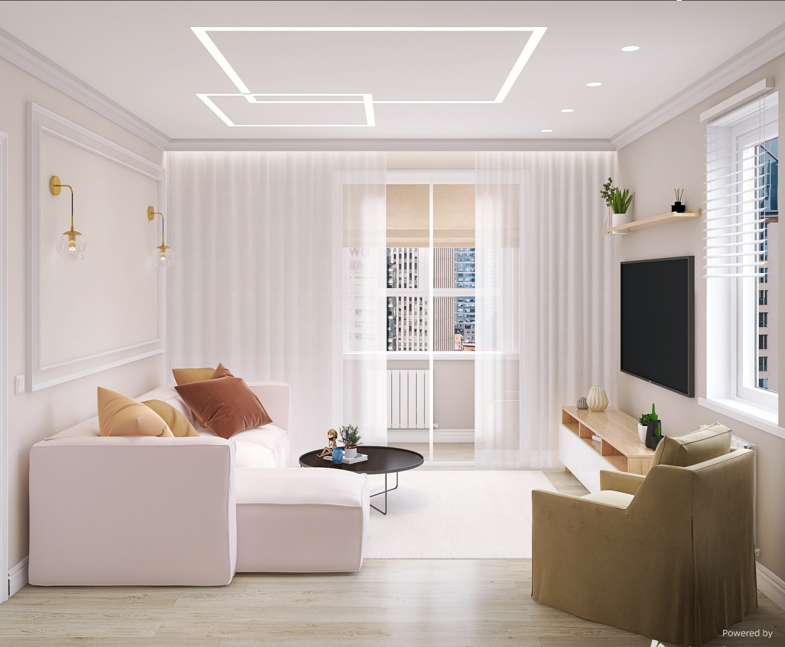 Проект двухкомнатной квартиры ЖК Олимп