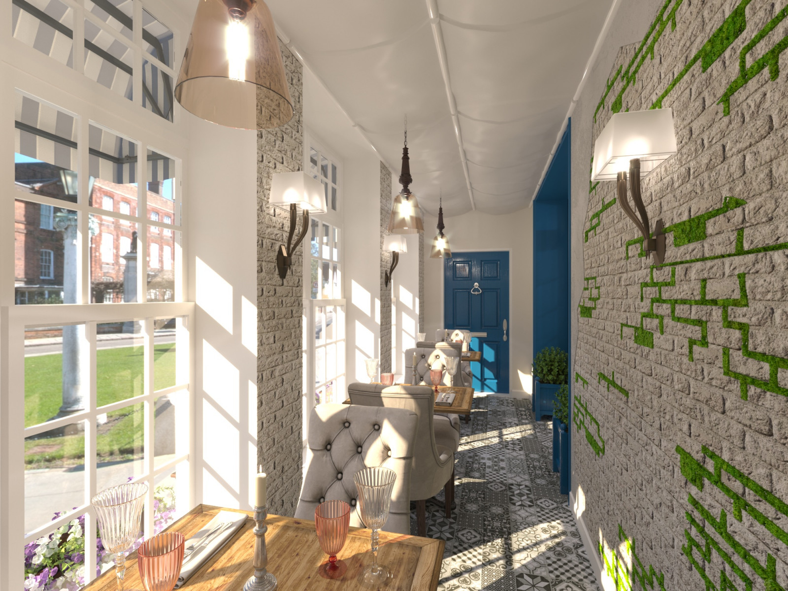 Дизай-проект интерьера кафе-пекарни