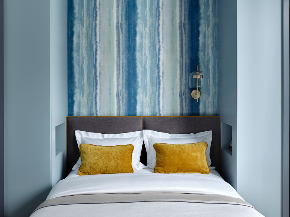 Небольшая квартира в оттенках синего