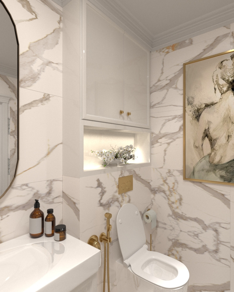 Обложка проекта: Ванная комната Неоклассика