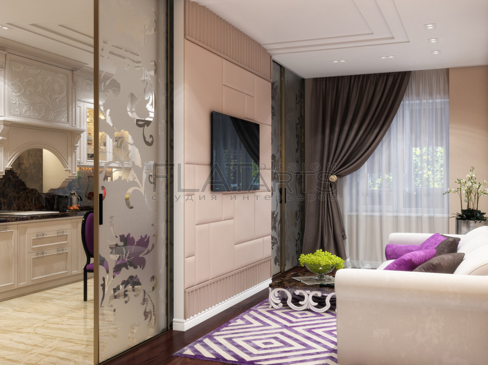 Проект 2х комнатной квартиры в  стиле арт-нуво