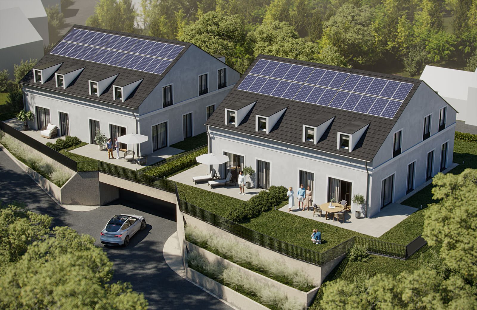 Mehrfamilienhaus mit Terrasse und Tiefgarage