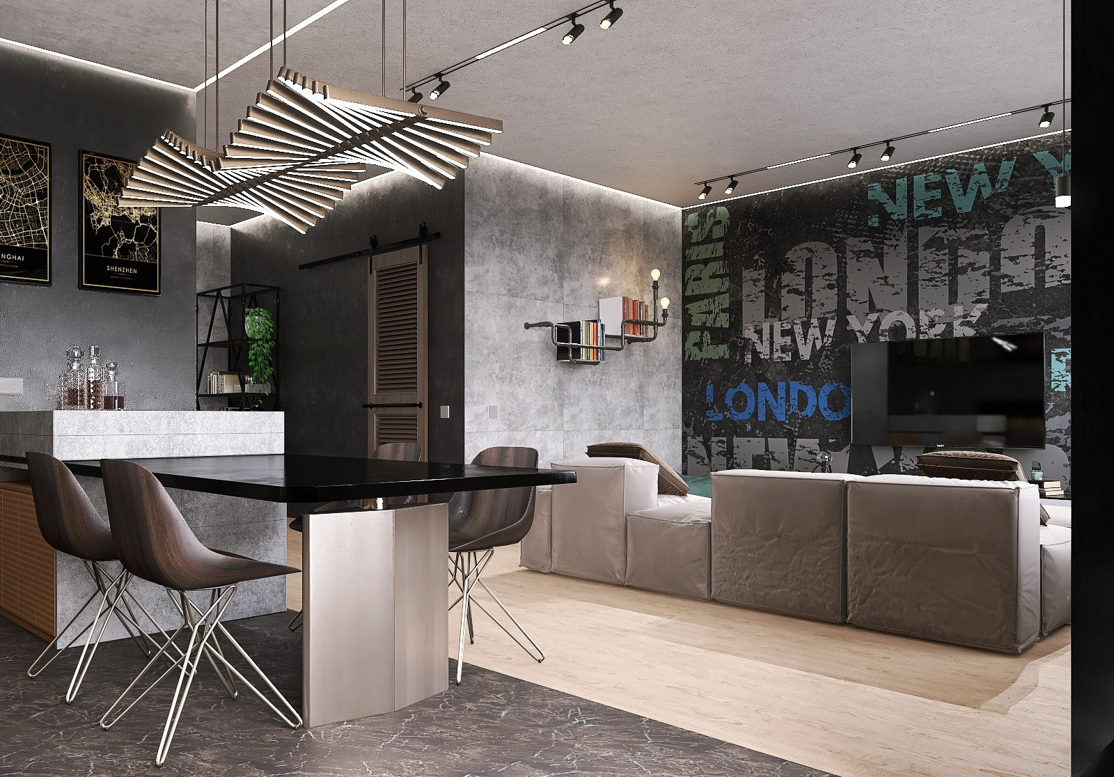 Брутальная двушка для холостяка