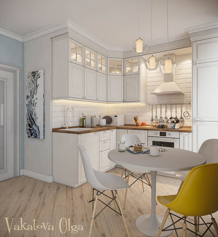 Обложка проекта: Интерьер гостиной в скандинавском стиле.