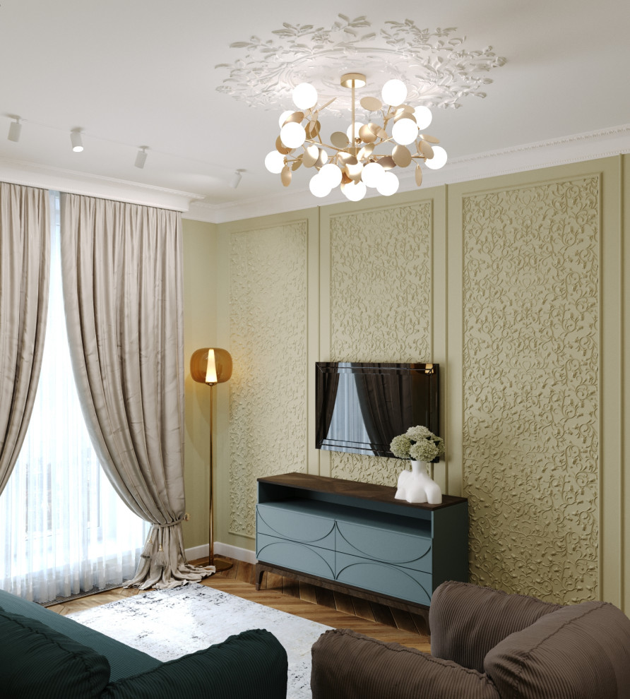 Двухкомнатная квартира в неоклассическом стиле