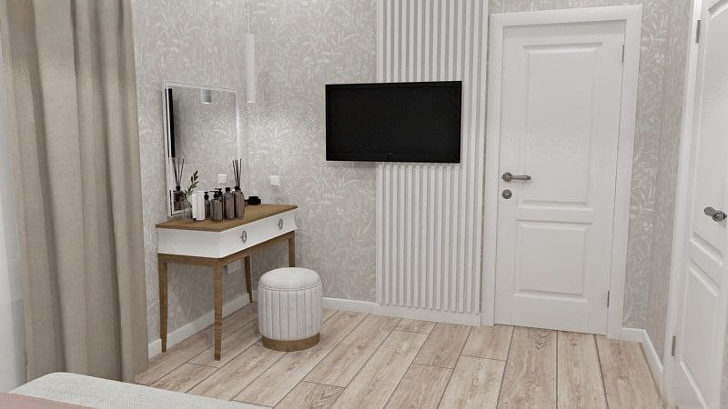 Обложка проекта: Дизайн проект трехкомнатной квартиры для молодой семьи