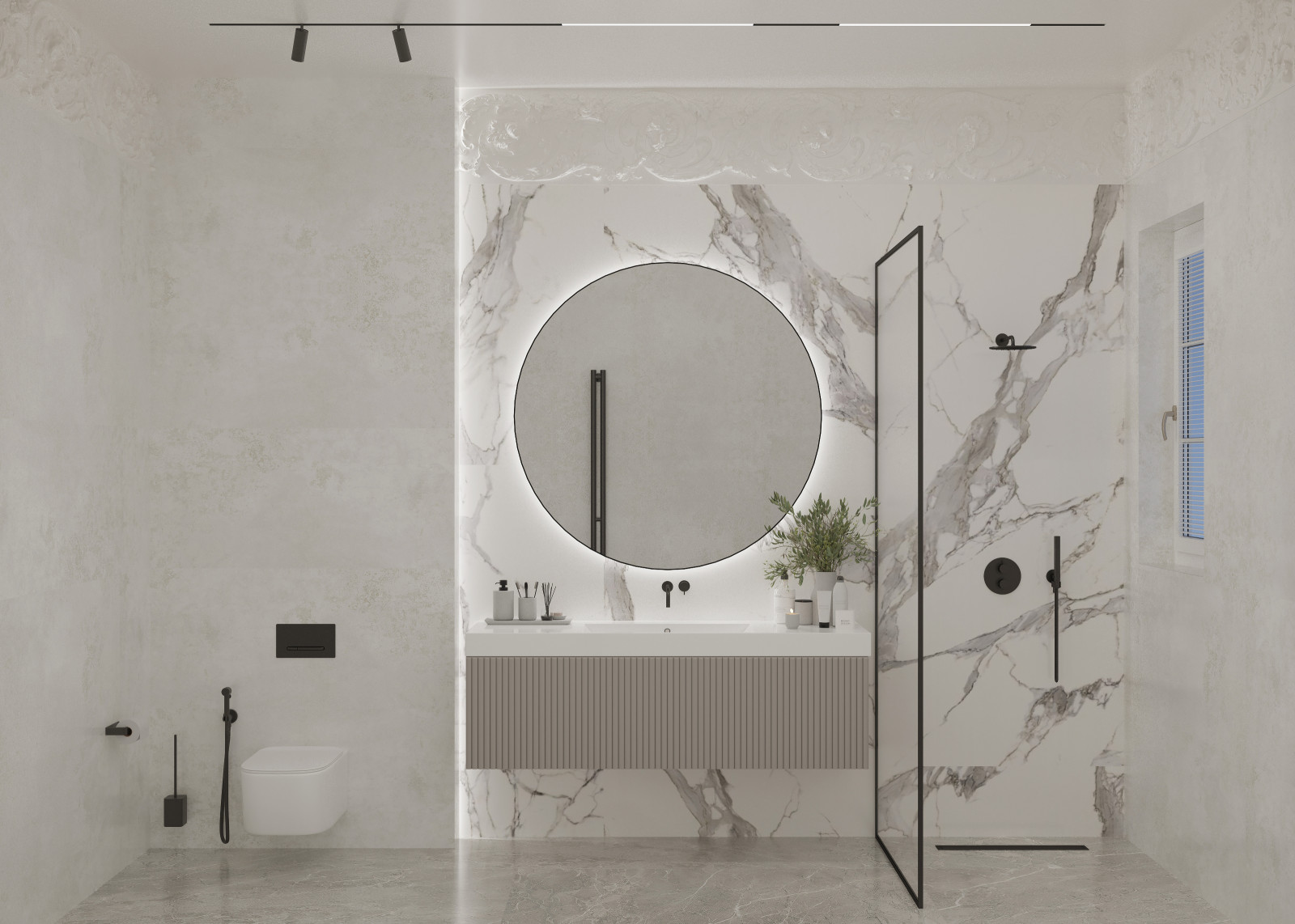 Обложка проекта: Проект санузла в трехэтажном доме на улице Красная в городе Калининград