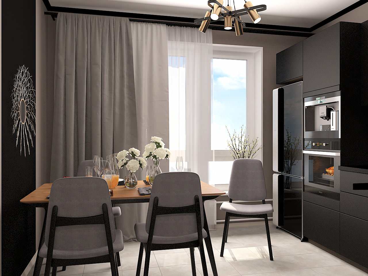 Двухкомнатная. Стены+мебель. Москва