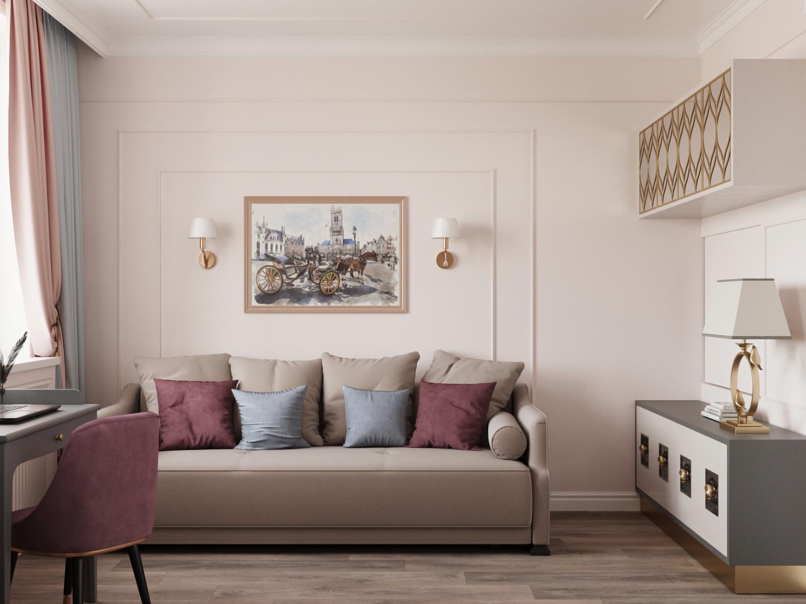 Дизайн интерьера квартиры  в ЖК "Легенда на  Дальневосточном"