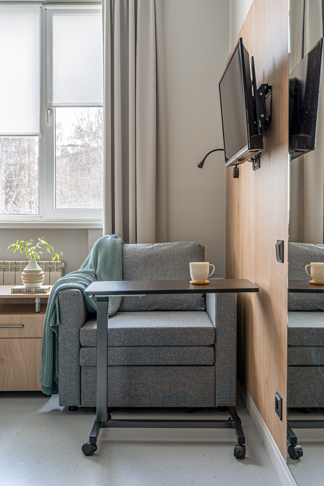 Индивидуальные палаты в медицинском центре