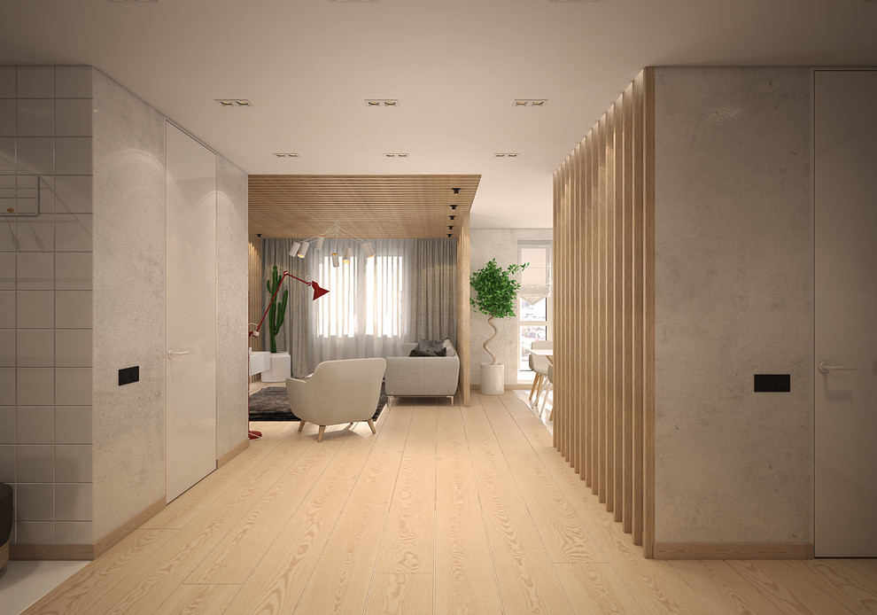 Обложка проекта: гостиная-кухня