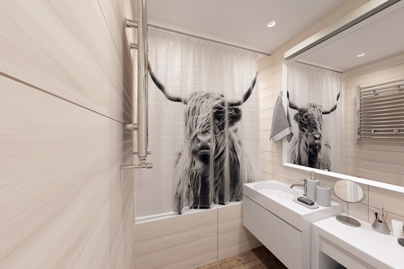 Дизайн четырехкомнатной квартиры 100 м2