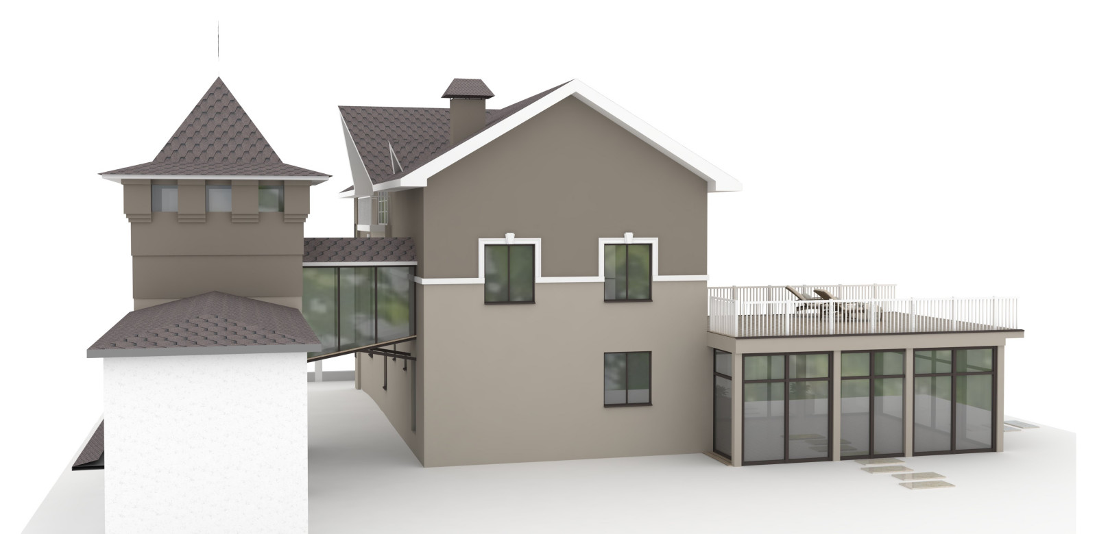 Дом с башней