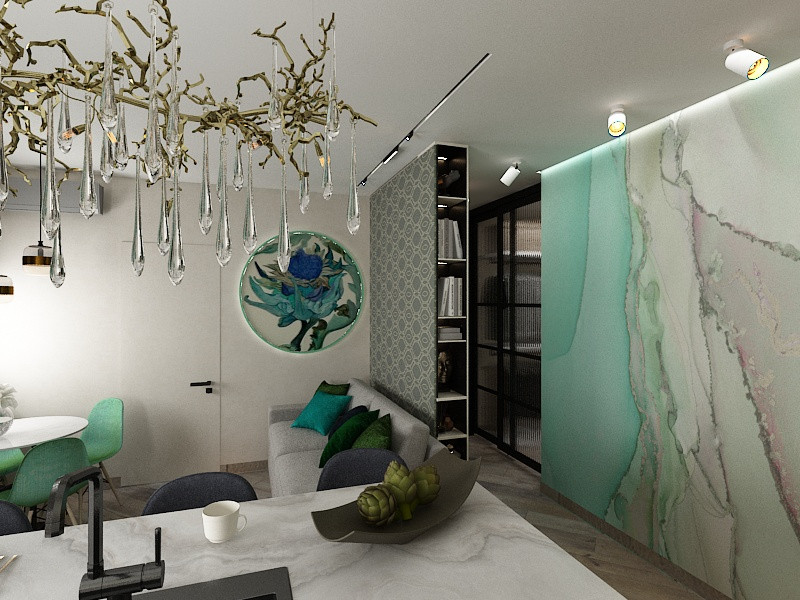 Квартира изумрудная