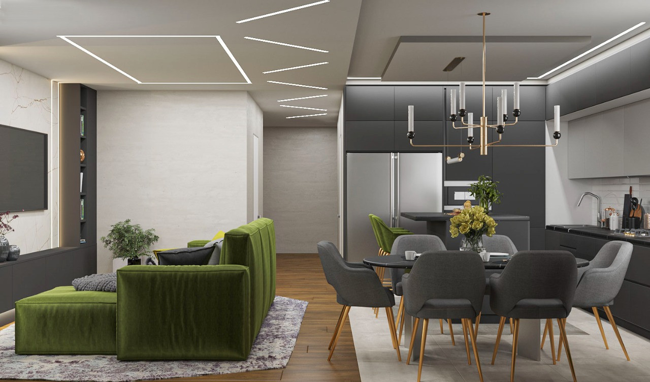 Гостиная-кухня