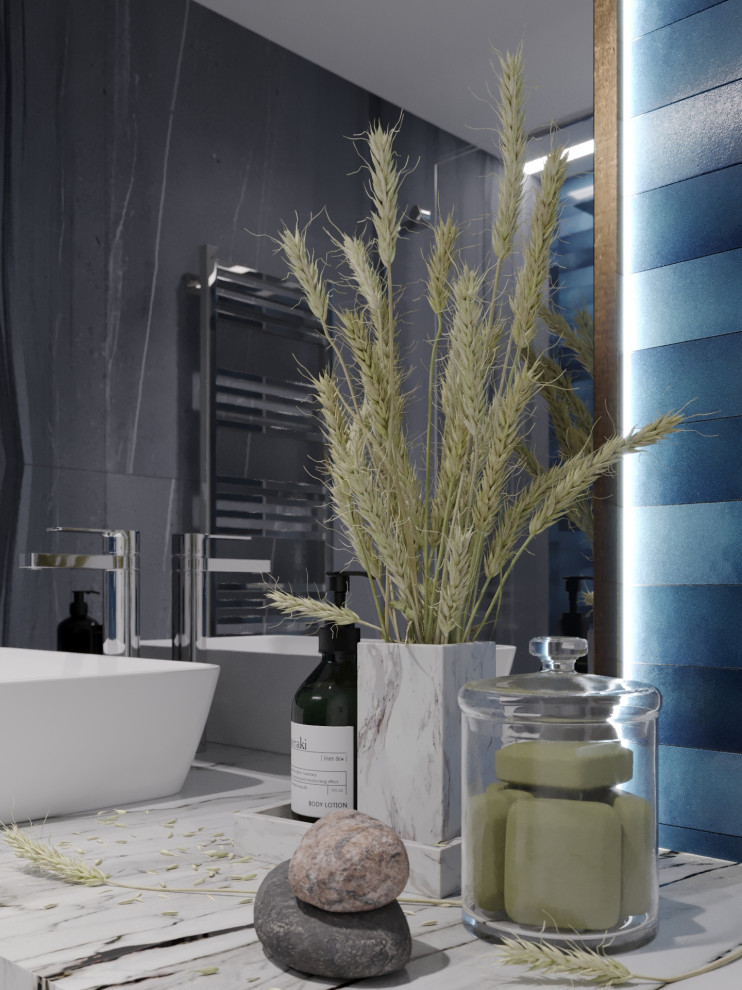 Гостевой санузел ЖК Татьянин Парк "Сапфировая нега"