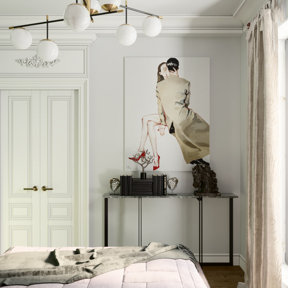 ДИЗАЙН-ПРОЕКТ КВАРТИРЫ В ВАРШАВЕ В РОМАНТИЧНОМ СТИЛЕ