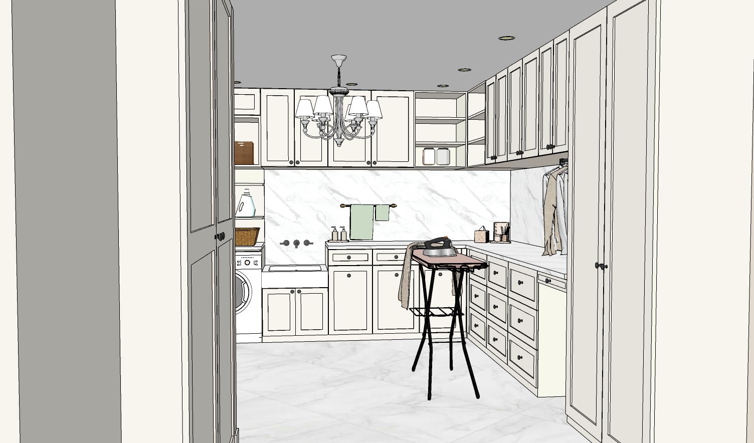 Постирочная в частном доме.