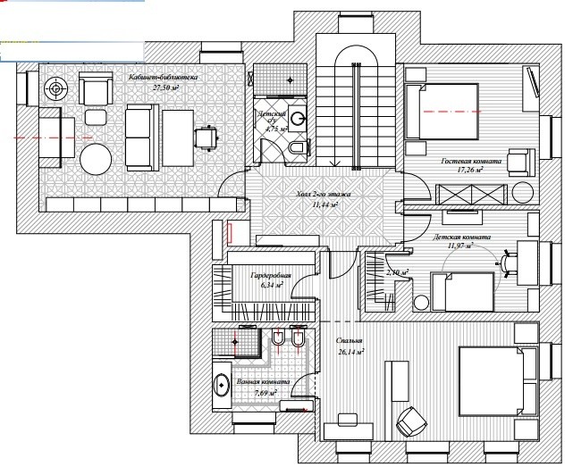 Houzz тур: Дом в духе Шерлока Холмса и шоколадного лабрадора