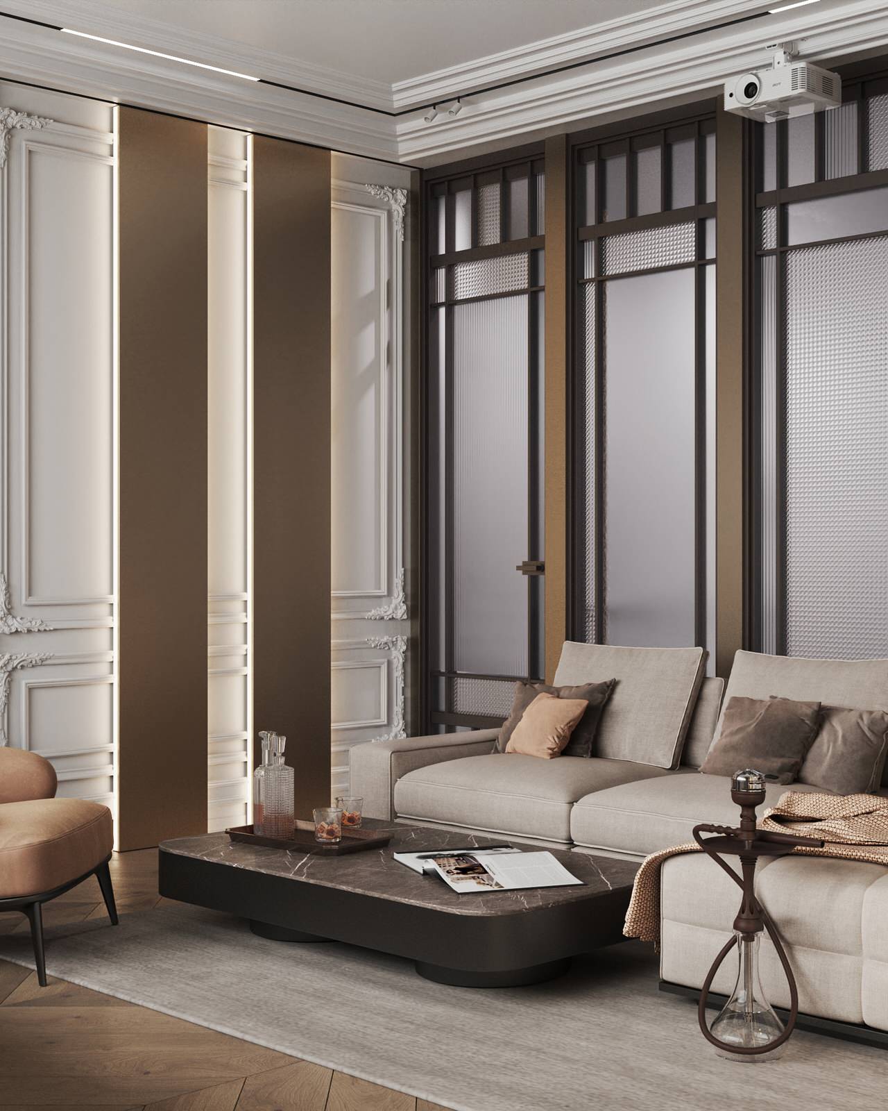 Гостиная с домашним кинотеатром