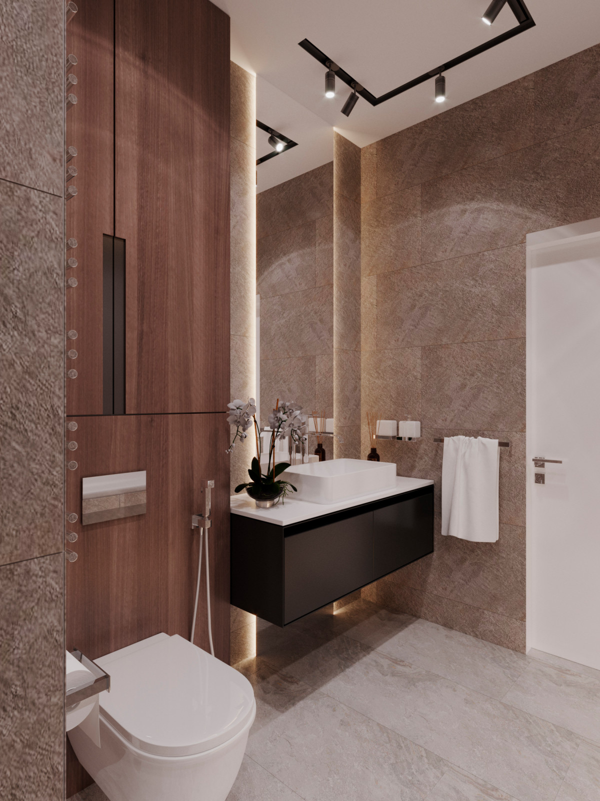 Основной санузел в ЖК "Сердце Столицы"