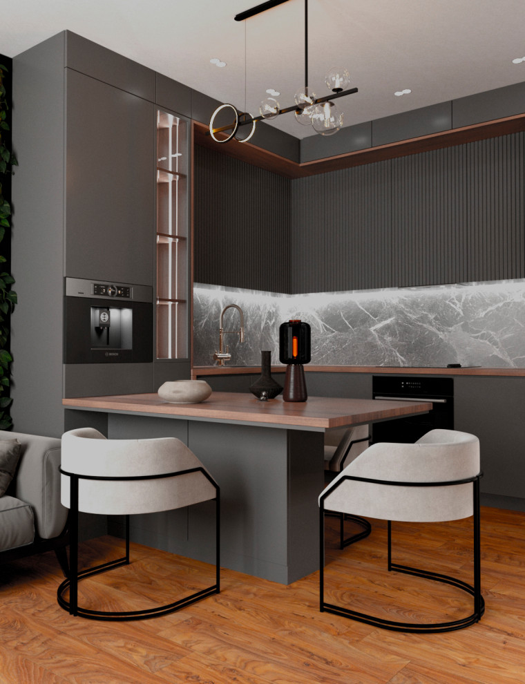 Дизайн-проект кухни-гостиной