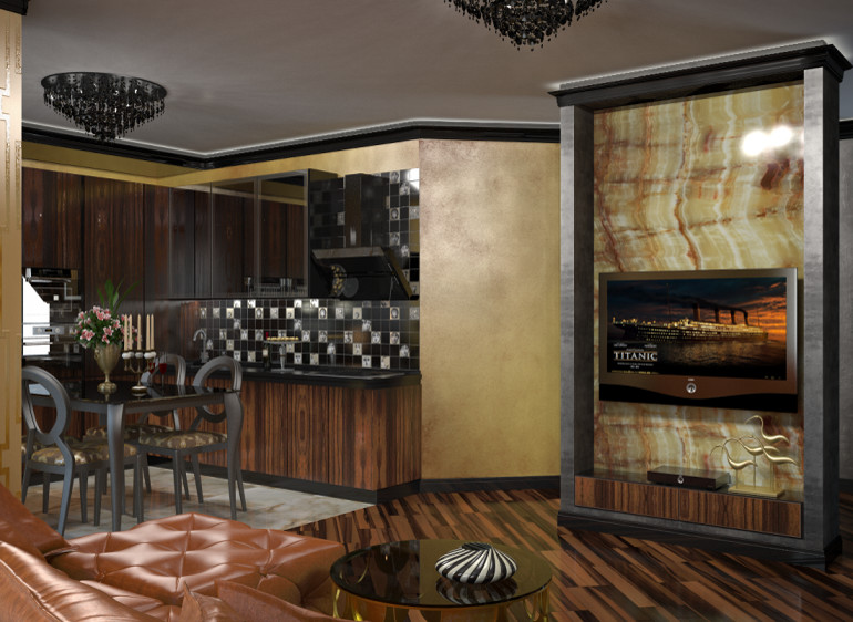 Обложка проекта: 3-х комнатная квартира 110 кв.м.