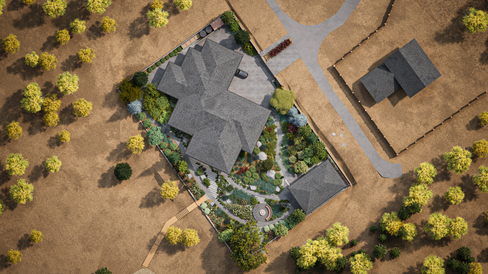 Прерий на берегу озера