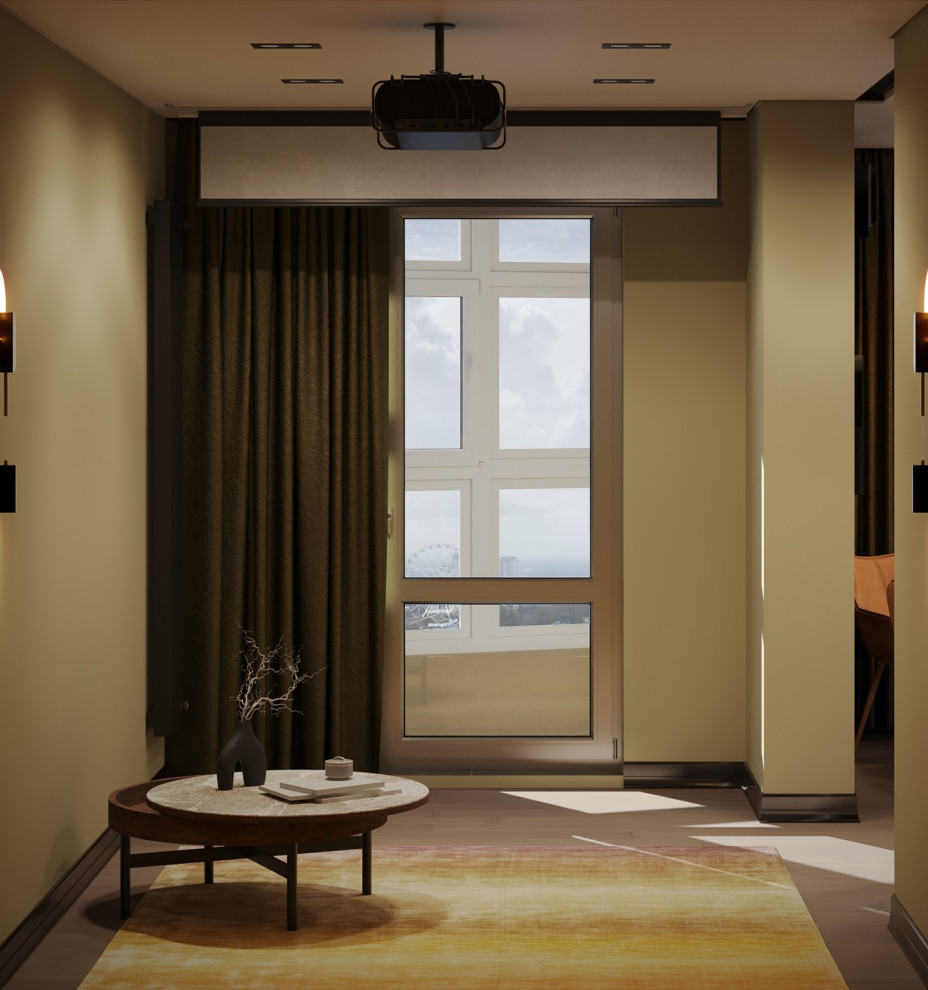 Необычная квартира с цветными радиаторами