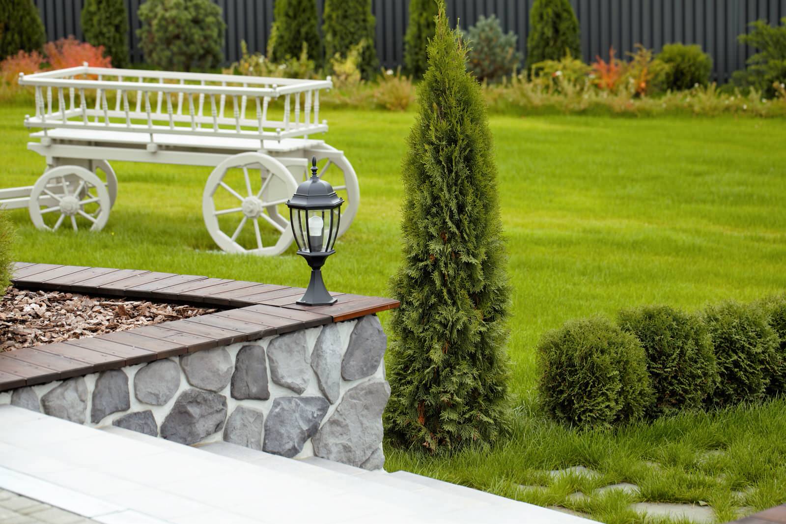 Ландшафтный дизайн сада в поселке "Олимп"