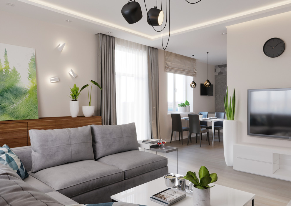 Кухня-гостиная в загородном доме