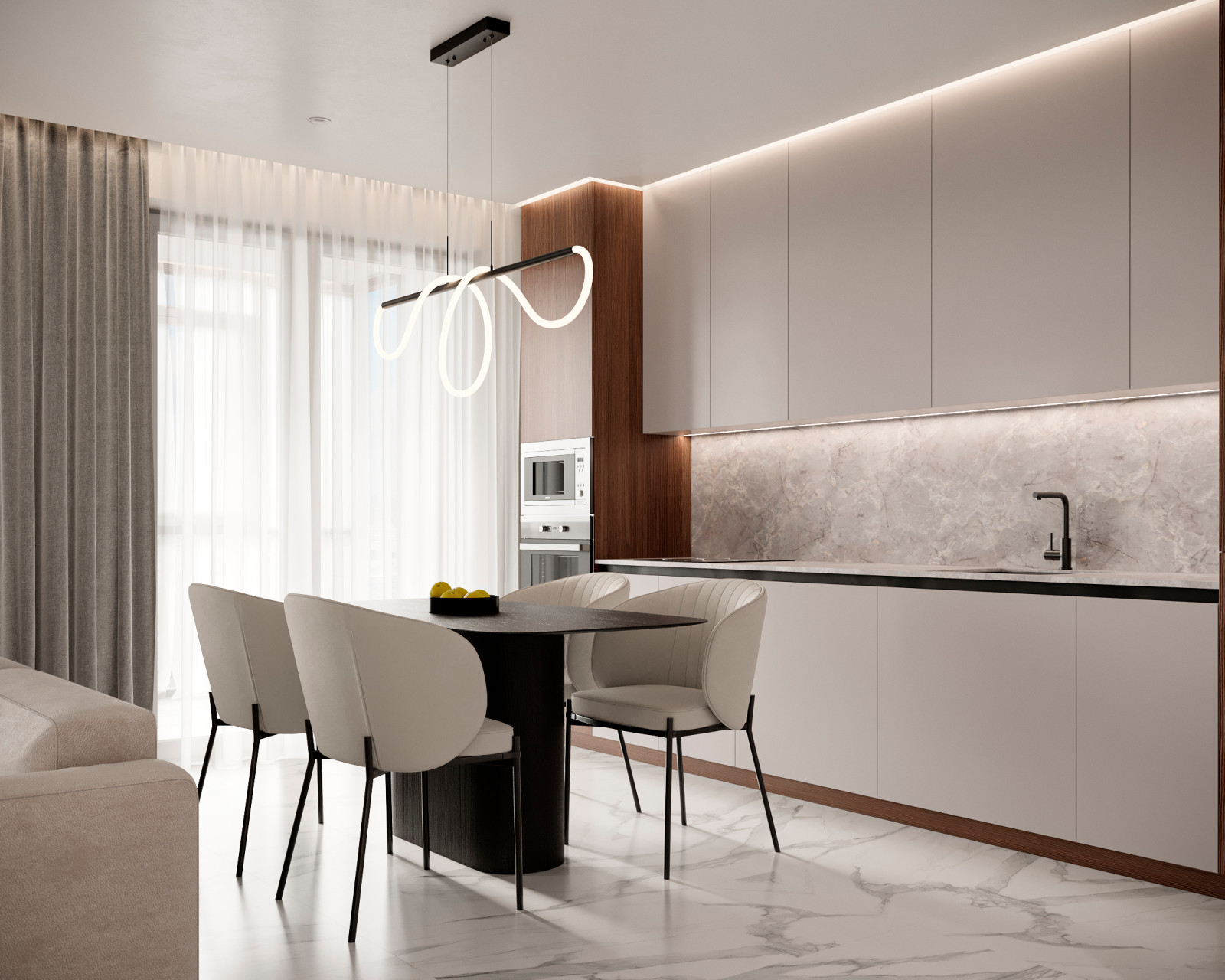 Кухня-гостиная