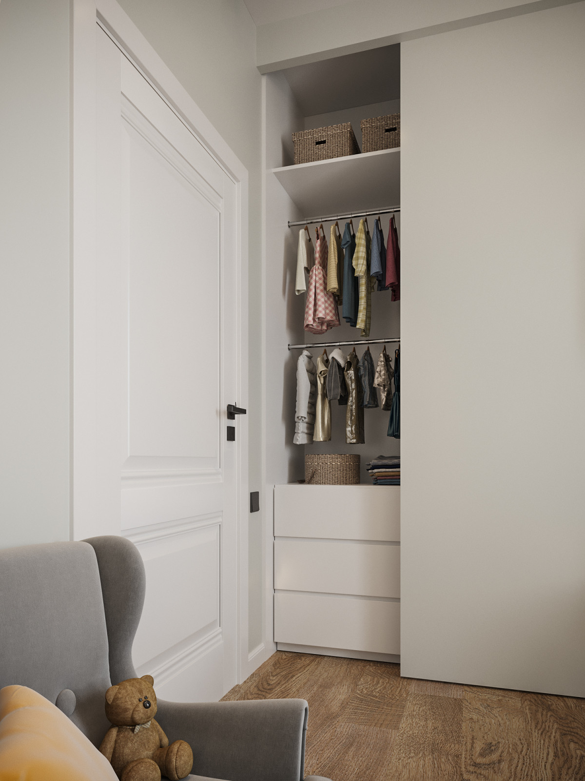 Двухкомнатная квартира 55 м.кв.