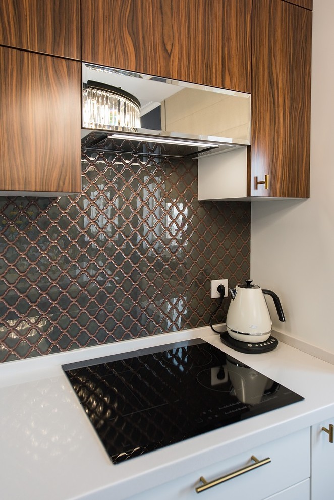 Кухня в натуральном шпоне